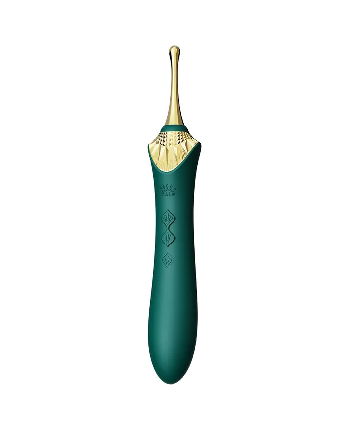 Female Sex Toys | Zalo Zalo - Bess 2 - Verwarmde Pinpoint Clitoris Vibrator- Met Extra opzetstukken - Smaragdgroen