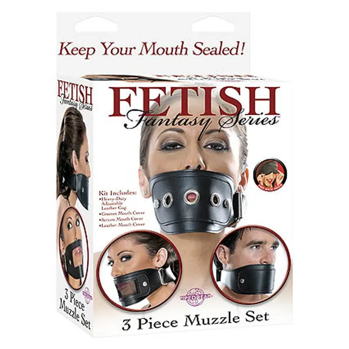 Fetish Fantasy 3 Pc Muzzle Set Pipedream Female Sex Toys