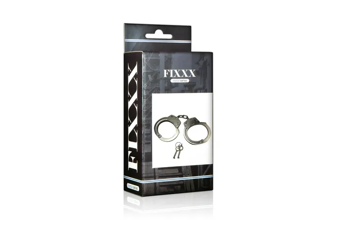 Fixxx Vibrators | Fixxx - Heavy Metalen Handboeien met Ketting - RVS - Zilver