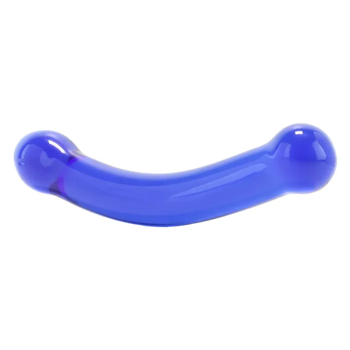 Glas Dildos | 6 Inch Blue Curved G-spot Glass Dildo