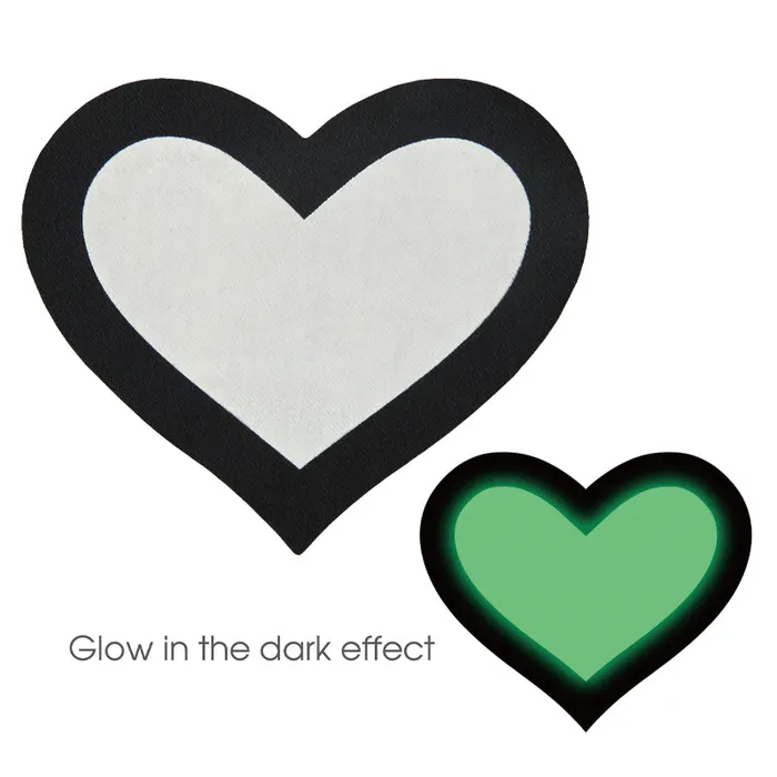 Glow In The Dark Hearts Pasties | XGEN Dildos