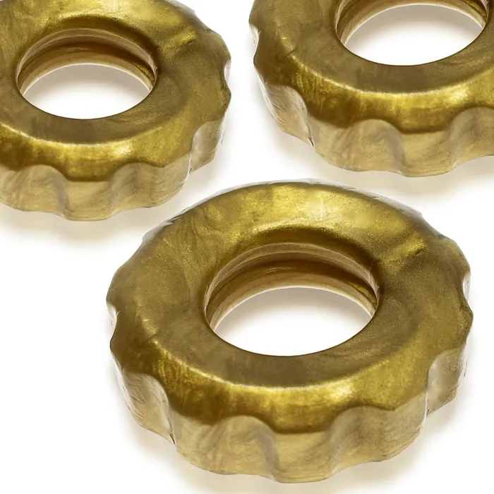 Hünkyjunk Female Sex Toys | Hünkyjunk - Super Huj - 3 stuks - Cockrings Bronze Metallic