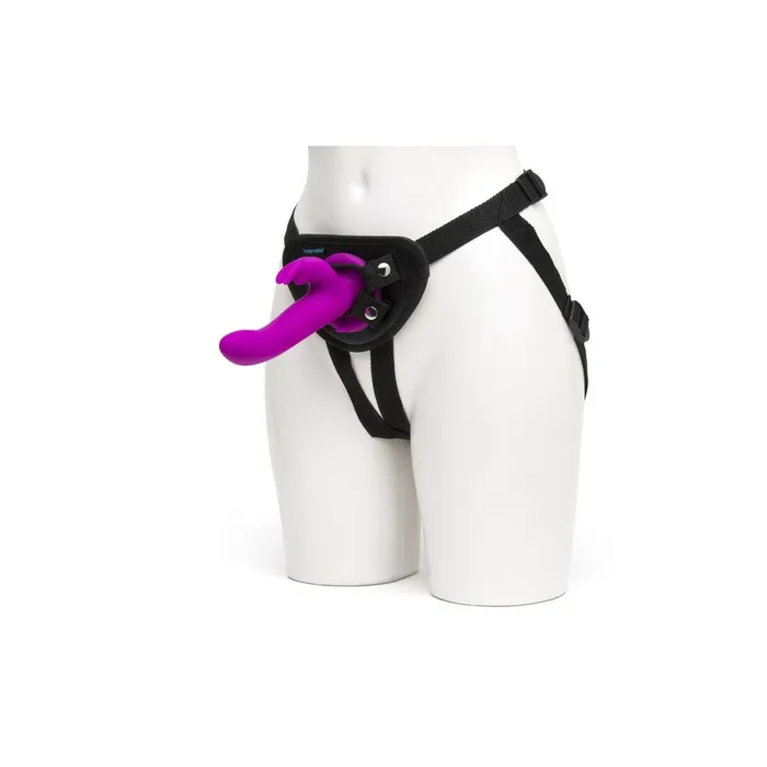 Happy Rabbit Female Sex Toys | Vibratore Coniglio Happy Rabbit Strap-On Harness Set Purple 12,7 cm