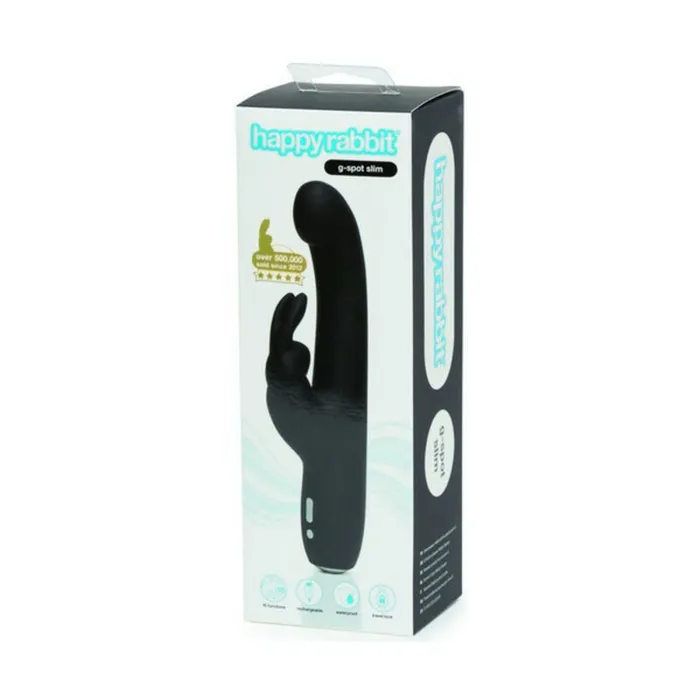 Happy Rabbit Vibrators | Vibratore Slimline G-Spot Rabbit Happy Rabbit G-Spot Nero