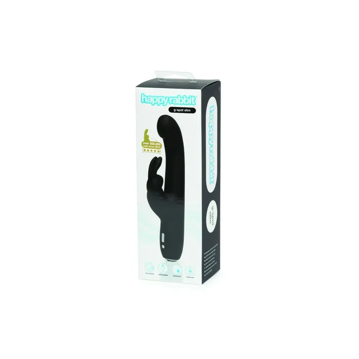 Happy Rabbit Vibrators | Vibratore Slimline G-Spot Rabbit Happy Rabbit G-Spot Nero