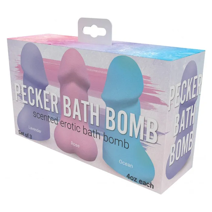 Hott Products Enhancers Pecker Bath Bomb 3 Pack