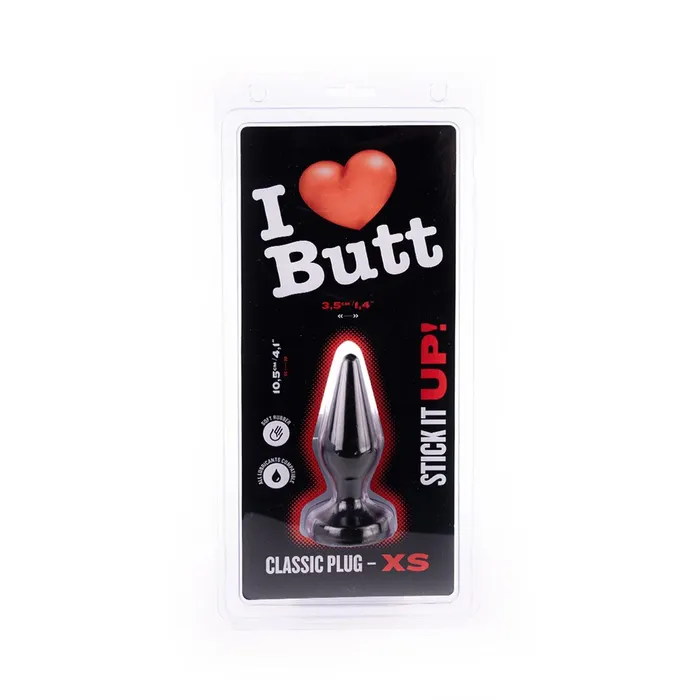 I ♥ Butt - Klassieke Buttplug - XS - Zwart | I love Butt Anal