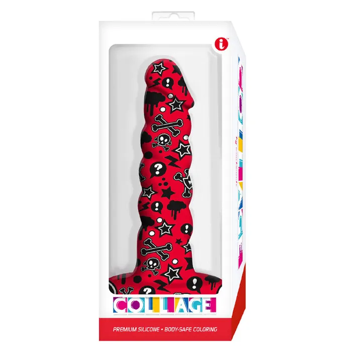 Icon Brand Dildos Goth Girl Twisted Silicone Dildo