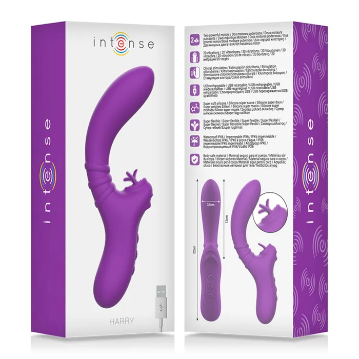 Intense Vibrators | Vibratore Intense™ Harry Rabbit Ricurvo con Lingua