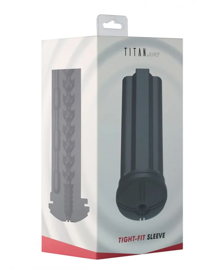 Kiiroo Male Sex Toys | Kiiroo - Tight Fit Sleeve Voor de Titan Experience Masturbator - Zwart