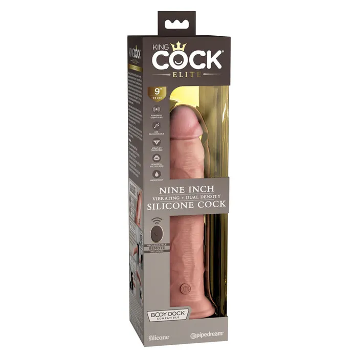 King Cock Elite Dual Density Vibe Silicone Cock | Pipedream Female Sex Toys