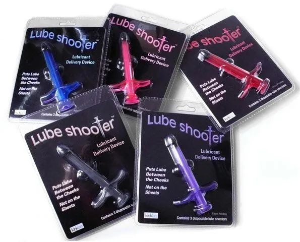 Kinklab KinkLab The Lube Shooter brengt glijmiddel aan 3 stuks Blauw Dildos