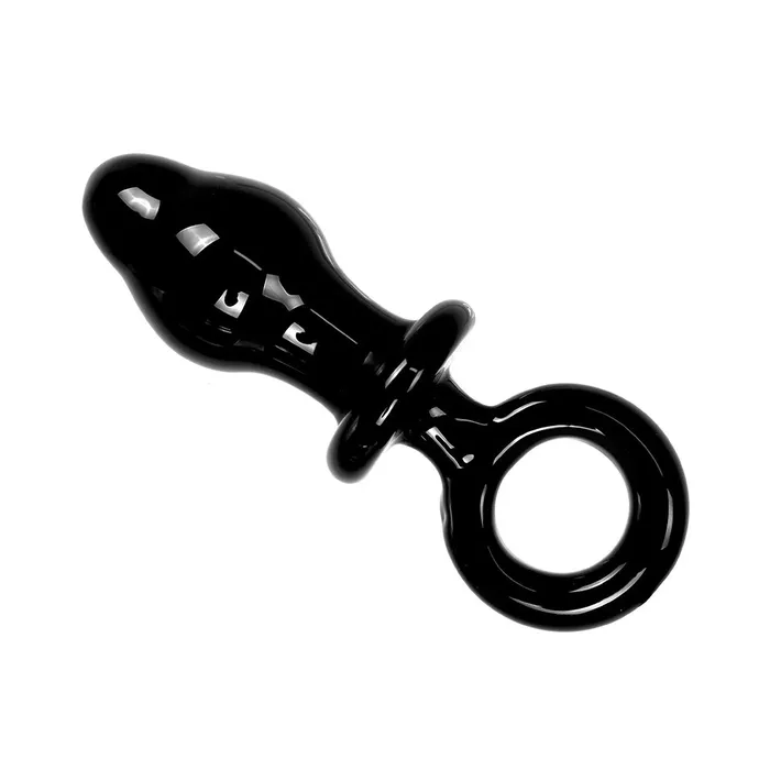 Kiotos Anal Glass Buttplug Black Oring