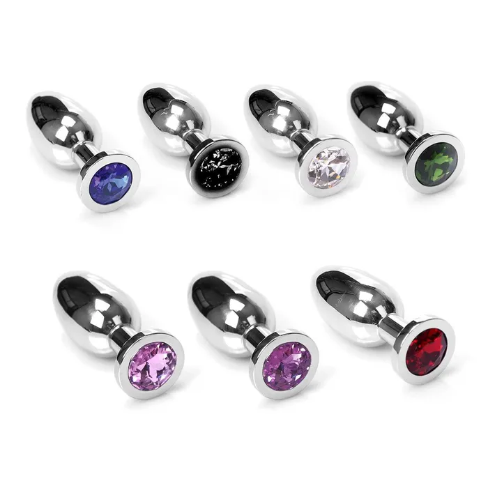 Kiotos - Buttplug RVS Met Paars Kristal - Small | Kiotos Male Sex Toys