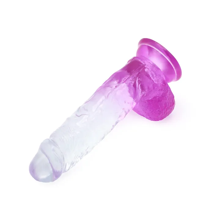 Kiotos COX Dildos | Kiotos Cox Color - Gekleurde Dildo 09 - 21,5 x 4,3 cm - Transparant/Paars