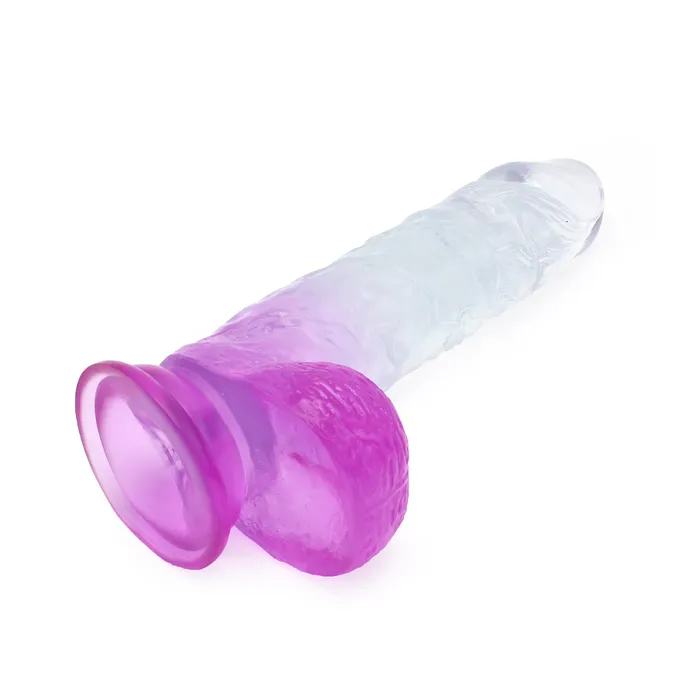 Kiotos COX Dildos | Kiotos Cox Color - Gekleurde Dildo 09 - 21,5 x 4,3 cm - Transparant/Paars