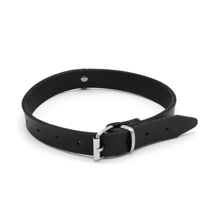 Kiotos Male Sex Toys | Kiotos Leather - Collar met Kleine O-ring - Leder - Zwart