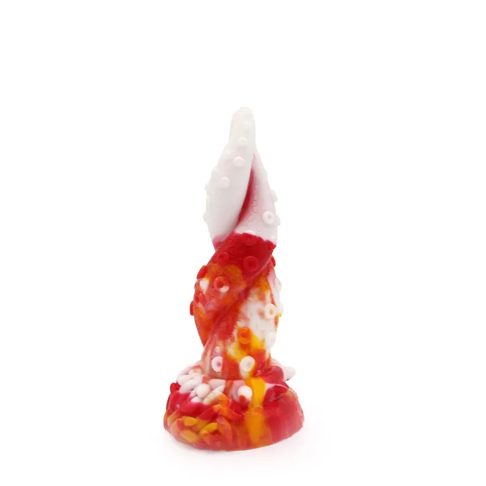 Kiotos Monstar - Dildo Beast OCTOPUS- 18 x 5 cm - Oranje/Wit/Rood | Kiotos Monstar Dildos