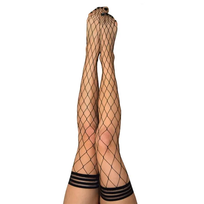 Kixies Male Sex Toys Kixies Michelle Large Diamond Fishnet Thigh Highs