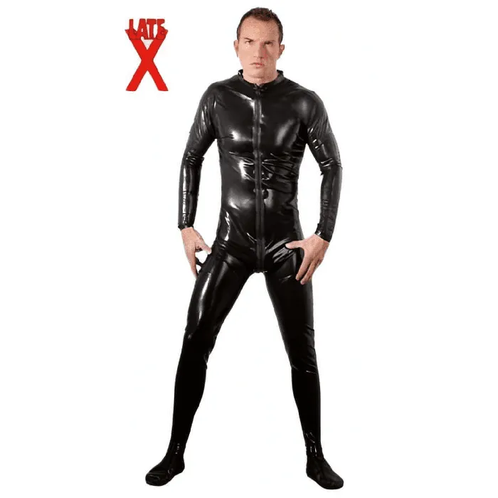 LateX Male Sex Toys Latex Herren Overall XL