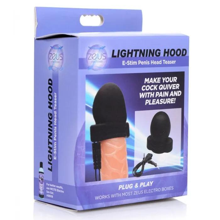 Lightning Hood Estim Penis Head Teaser XR Brand Male Sex Toys