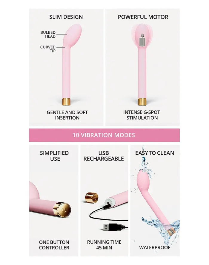 Love to Love Vibrators | Love to Love - O.M.G. G-spot Vibrator - lichtroze