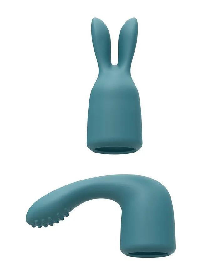 Love to Love Vibrators | Love to Love - R-Evolution Wand Vibrator Set Met 2 verwisselbare opzetstukken - Turquoise