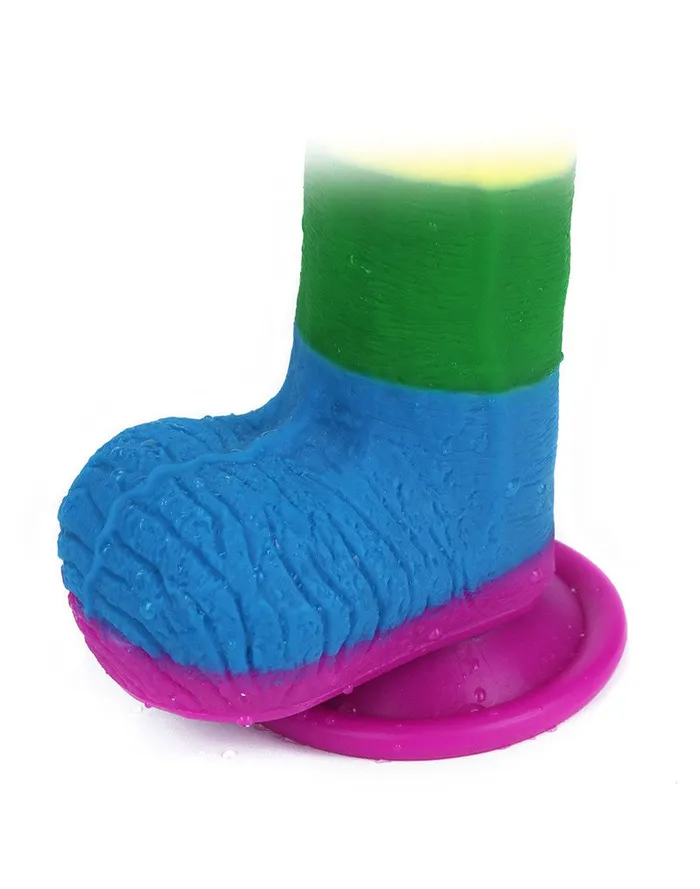 Lovetoy - Rainbow Pride Dildo met Scrotum 19.5 cm | Lovetoy Dildos