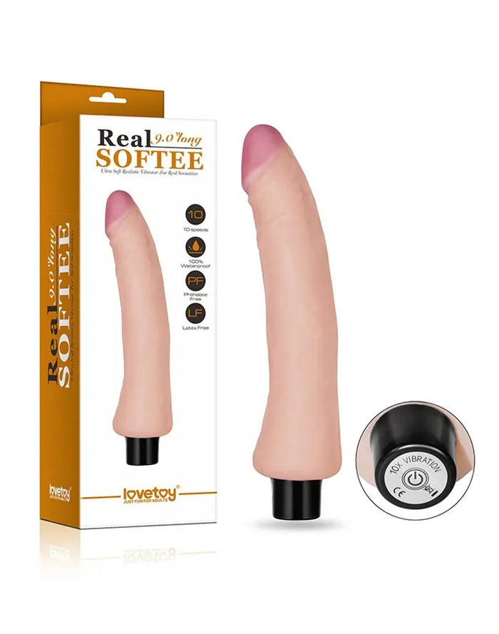 Lovetoy Real Softee Realistische Zachte Vibrator 23 cm Lovetoy Vibrators