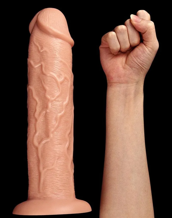 Lovetoy - Realistische XXL Vibrerende Dildo 28 cm - Lichte Huidskleur | Lovetoy Dildos