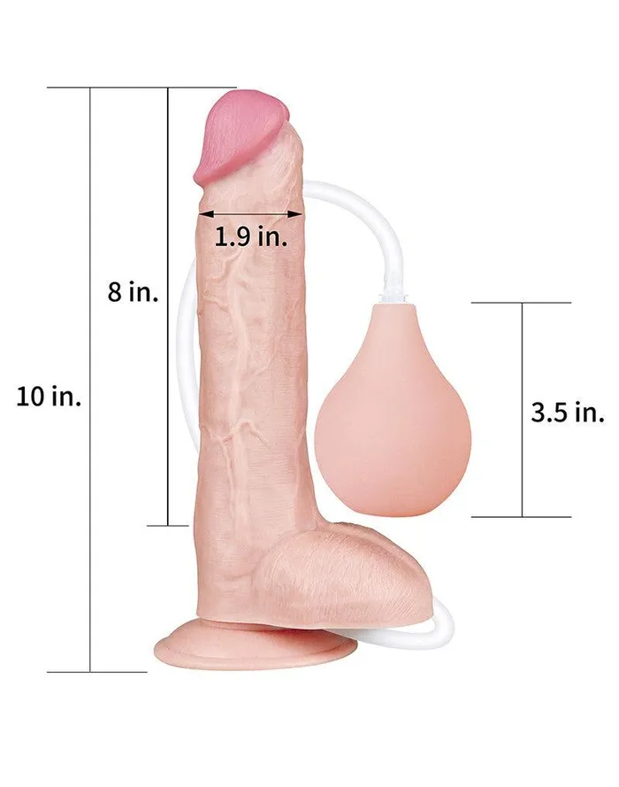 Lovetoy - Squirt Extreme Dildo 25 cm - Lichte Huidskleur | Lovetoy Dildos