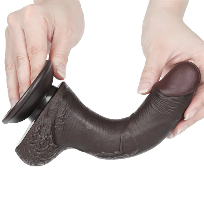 Lovetoy Vibrators | Fallo Scappellabile come un pene vero 7.5'' Nero