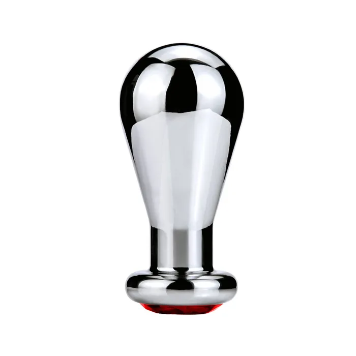 Male Sex Toys Fixxx Fixxx Oprek Buttplug Aluminium Met Rood Siersteentje Medium