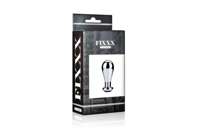 Male Sex Toys | Fixxx Fixxx - Oprek Buttplug - Aluminium - Met Rood Siersteentje - Medium