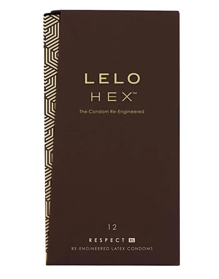 Male Sex Toys | LELO - HEX XL Respect Condooms - LELO Hex