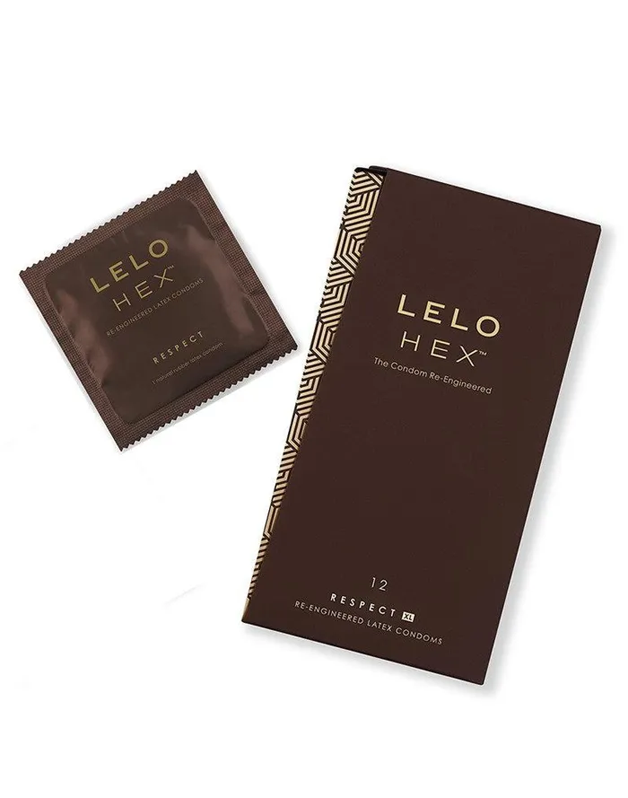 Male Sex Toys | LELO - HEX XL Respect Condooms - LELO Hex