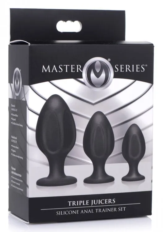 Male Sex Toys | Master Series (D) Master Series - Triple Juicers - Siliconen Anaal Trainer Set