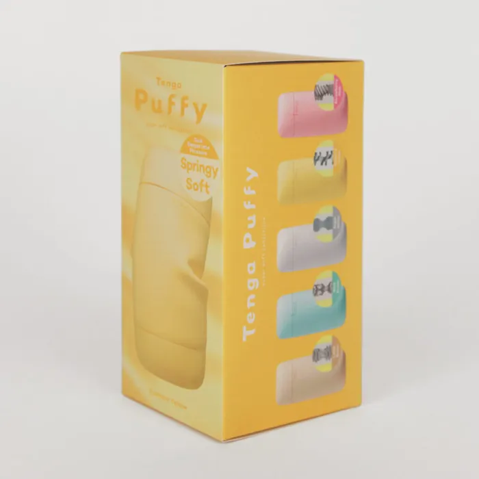 Male Sex Toys | Tenga - Puffy Masturbator - Custard Yellow - Tenga