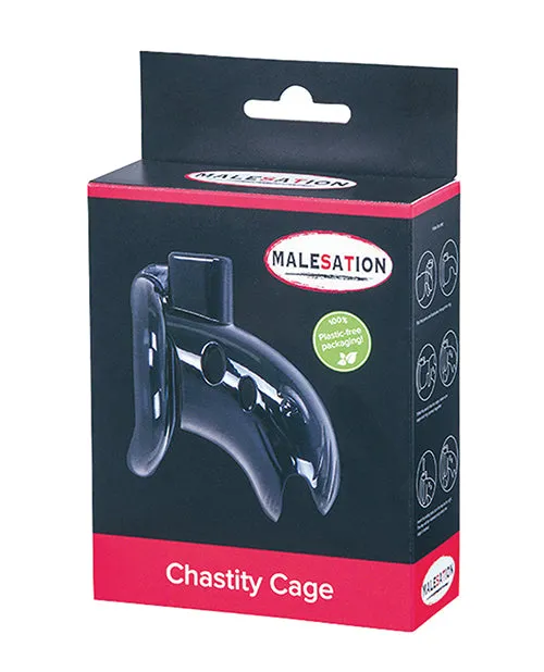 Malesation Male Sex Toys MALESATION Chastity Cage Black