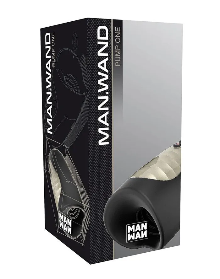 ManWan Male Sex Toys | Man.Wand Pump One Masturbator - Zwart