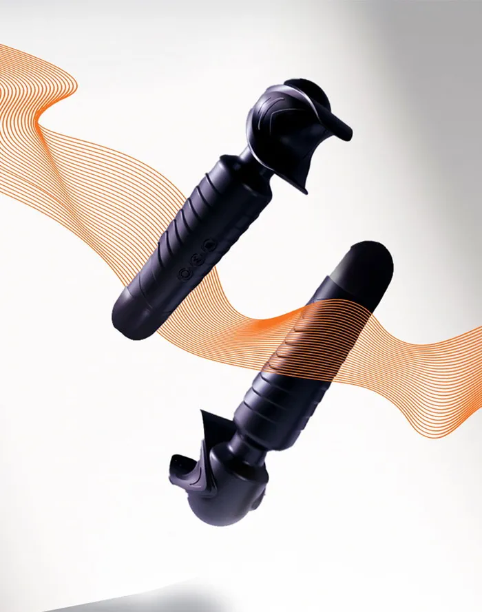 ManWan ManWan - Man.Wand EVO - Oplaadbare Masturbator èn Wand Vibrator - Black Plum | Vibrators