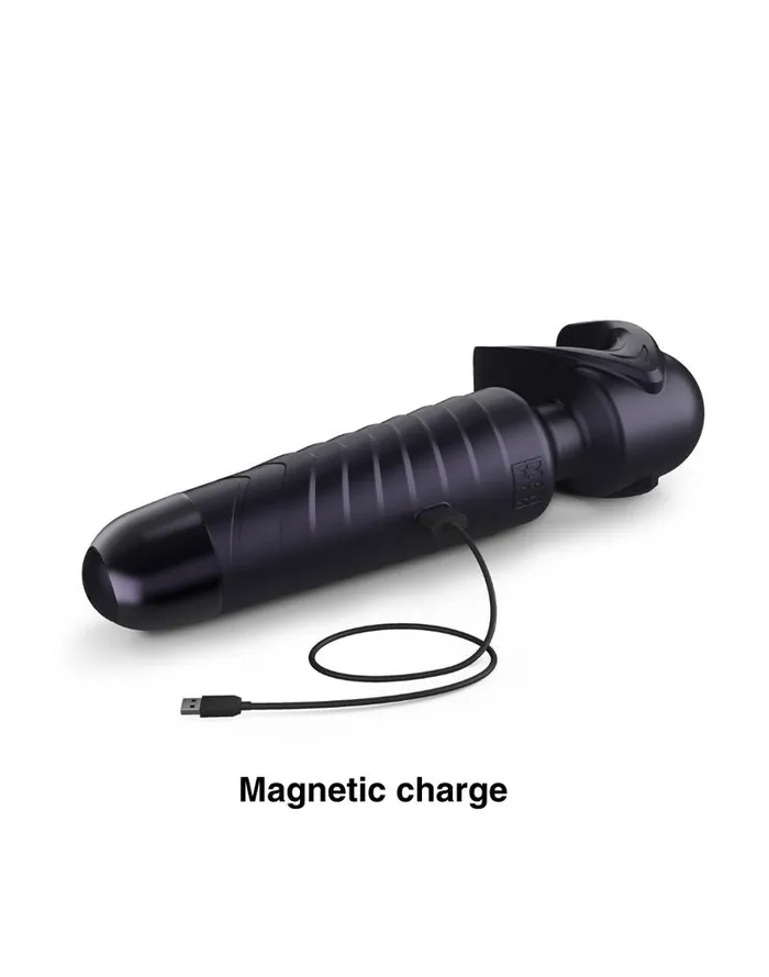 ManWan ManWan - Man.Wand EVO - Oplaadbare Masturbator èn Wand Vibrator - Black Plum | Vibrators