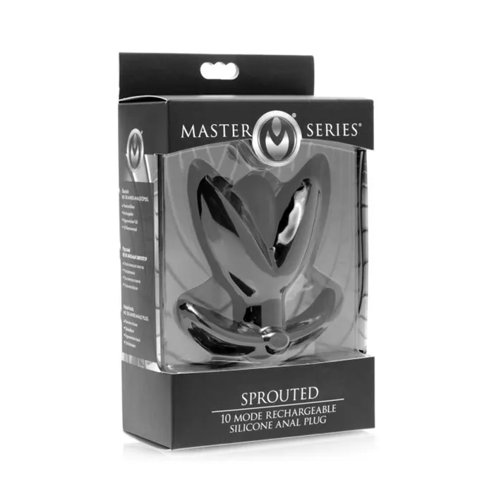 Master Series - Sprouted - 10 Snelheden - Siliconen Vibrerende Buttplug | Master Series Male Sex Toys