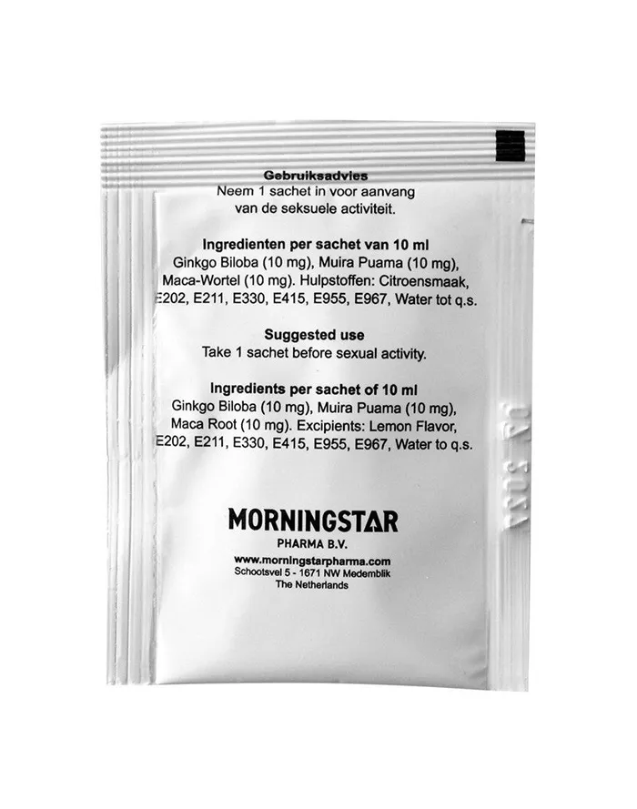 Morningstar - Libidojelly - Erectiemiddel - Sachets | Morningstar Vibrators