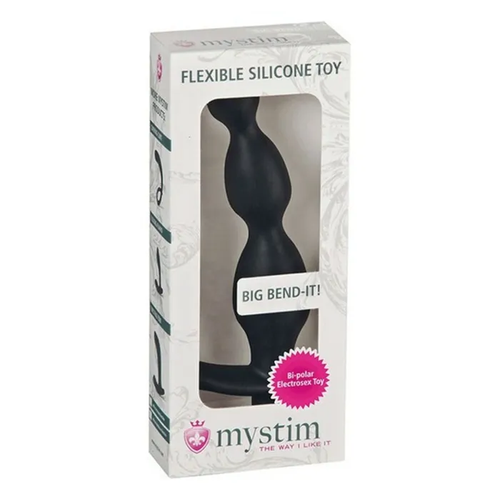 Mystim Stimolatore Prostata Big Bend-It! Electrosex Mystim Nero (15 cm) | Dildos