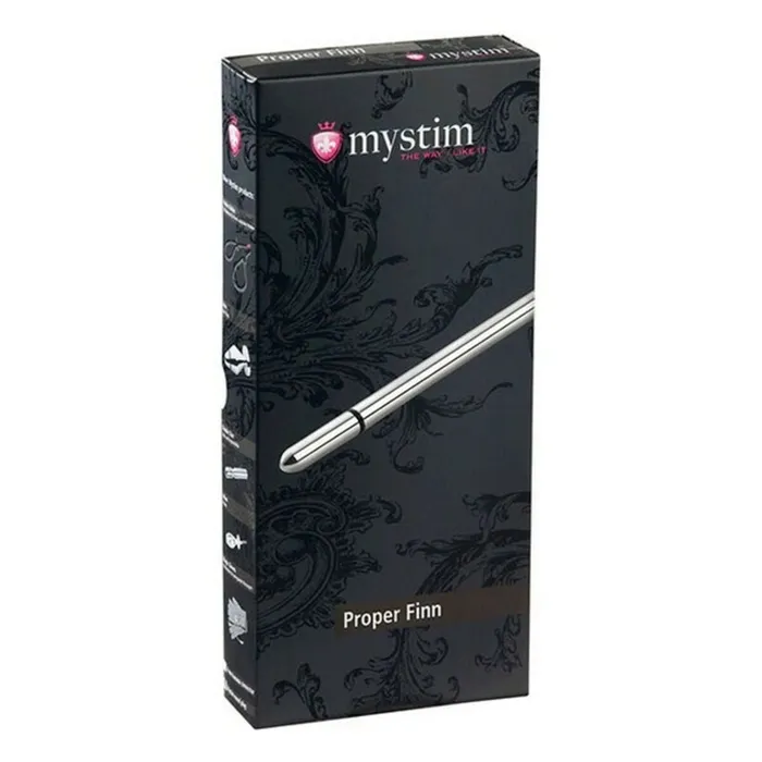 Mystim Vibrators | Sonda Uretrale Thin Finn Mystim Argento