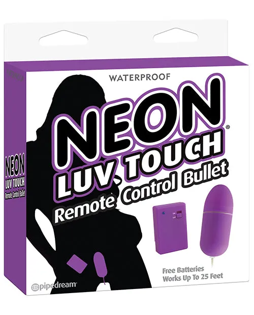 Neon Luv Touch Vibrators Neon Luv Touch Remote Control Bullet Purple