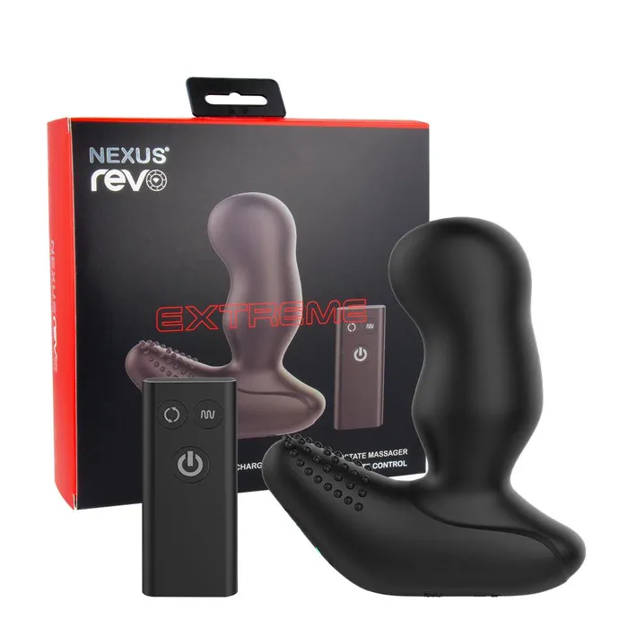 Nexus Anal | Nexus - Revo Extreme - Extra Brede Vibrerende en Roterende Prostaat Vibrator - Zwart