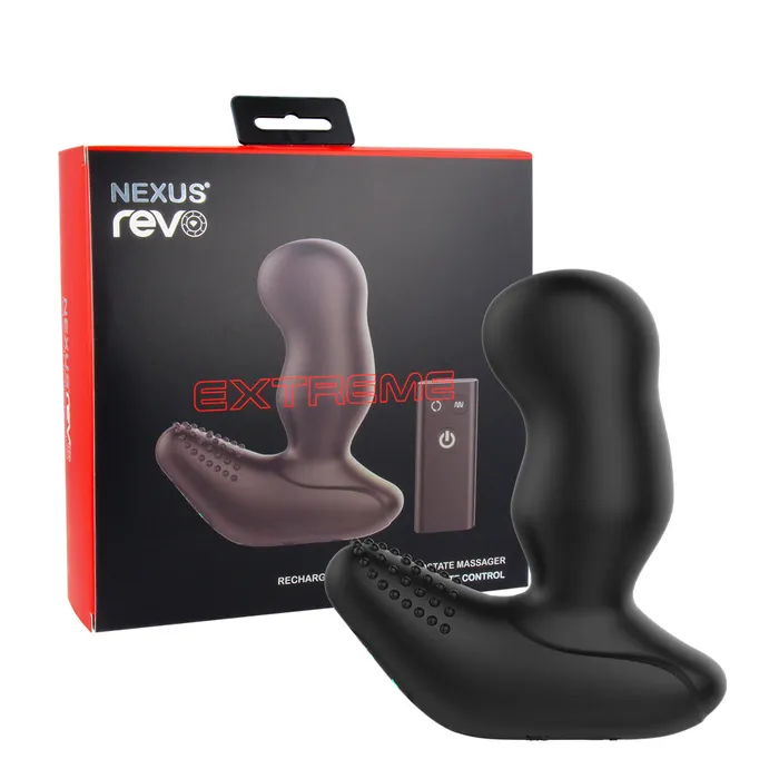 Nexus Anal | Nexus - Revo Extreme - Extra Brede Vibrerende en Roterende Prostaat Vibrator - Zwart