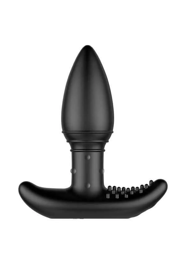 Nexus BStroker Masserende Buttplug met Strelende Nopjes voor Perineum Zwart Nexus Male Sex Toys